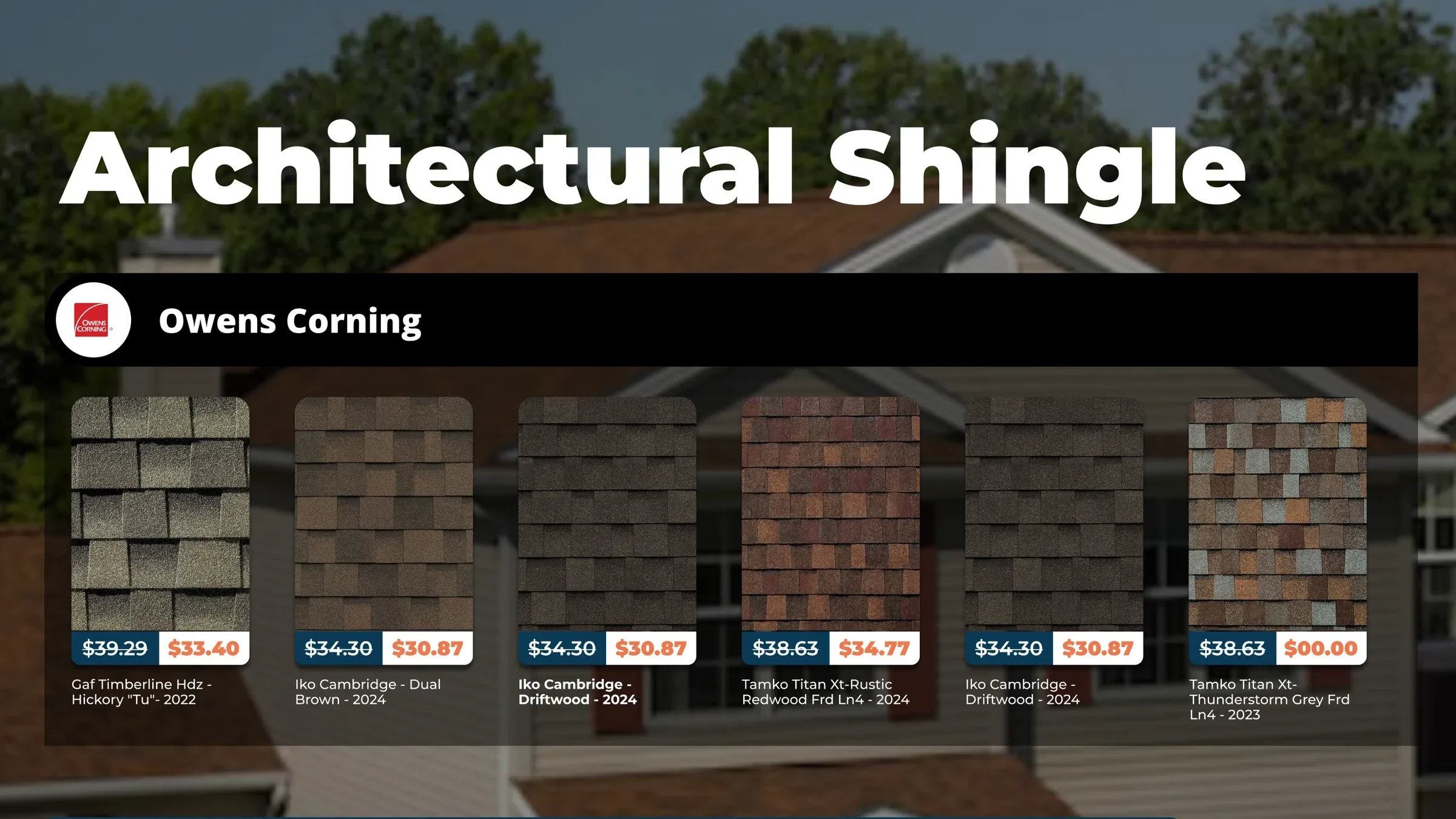 Post de Architectural Shingle con Owens Corning